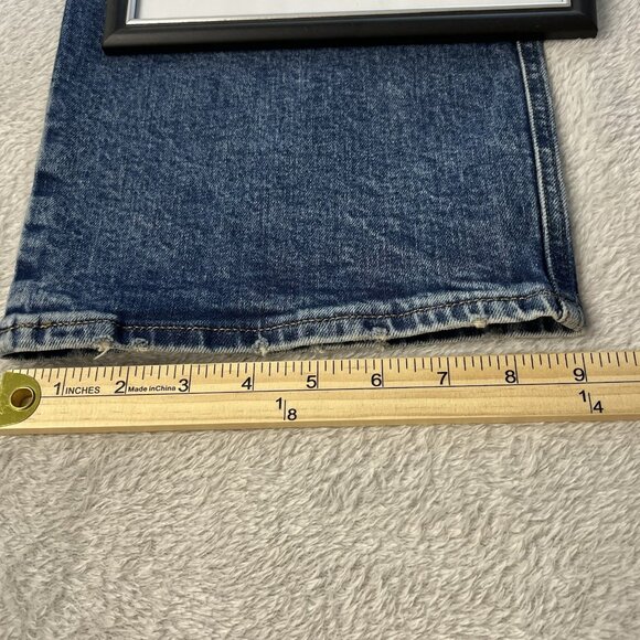 Express Womens Jeans Conscious Edit 90s Ankle Boot Mid Rise Size 12R Denim Y2K - Picture 5 of 6